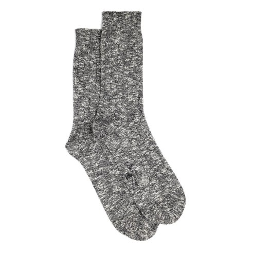 Chaussettes en double fil côtelé en coton - Maison Broussaud
