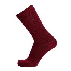 Nos chaussettes homme fil d’Écosse bordeaux - Maison Broussaud
