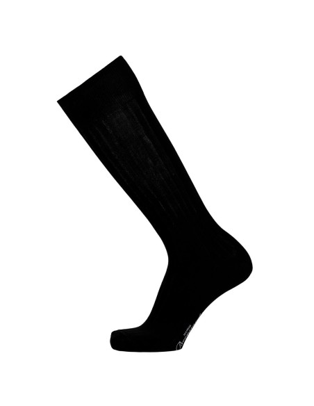 La fil d'Ecosse - chaussettes homme - coton mercerisé noir - Maison Broussaud