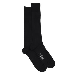 La fil d'Ecosse - chaussettes homme - coton mercerisé noir - Maison Broussaud 2