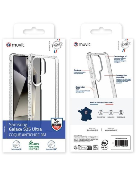 COQUE TRANSPARENTE 3M SAMSUNG GALAXY S25 ULTRA