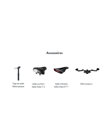 Ultima Mobility Multipath City Original – Vélo électrique urbain avec batterie intégrée 500Wh et boîte automatique