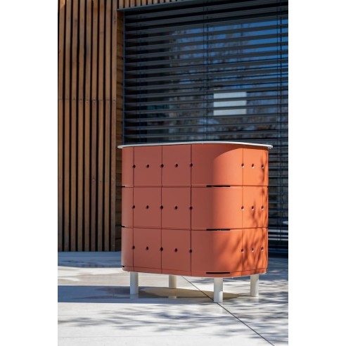 GABY, le meuble de rangement extérieur inoxydable