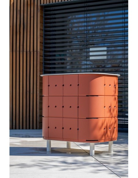 GABY, le meuble de rangement extérieur inoxydable