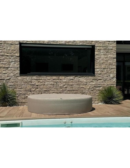 Lit rond MASSA | Confort extérieur 178 cm & waterproof