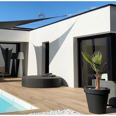 Lit rond MASSA | Confort extérieur 178 cm & waterproof