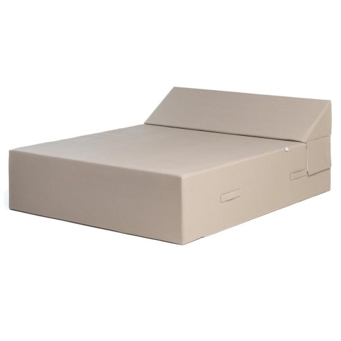 SUN PACK PALOMA POUF | 1 Lit de piscine COZIP deux places 180x140x38cm + 2 coussins 50x70 cm + 1 pouf 40x40cm