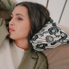 SALVADOR Vienne | Coussin de tête coton et lin | Fabriqué en France 2