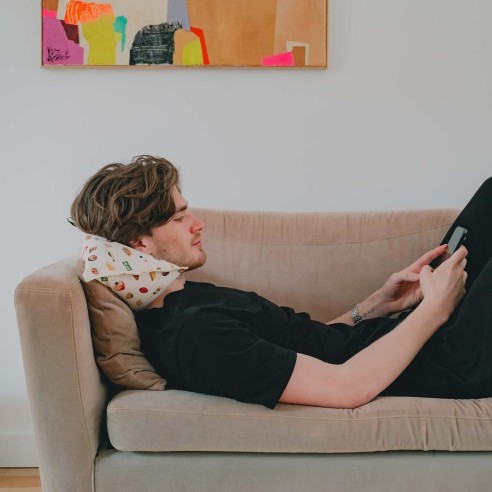 SALVADOR Aoshima | Coussin motif japonais | Cosy Club