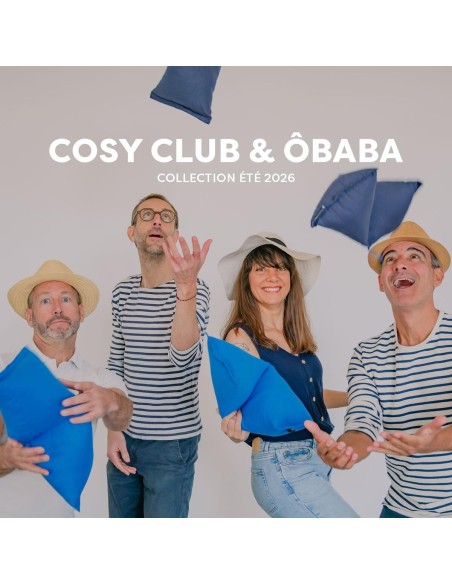 SALVADOR Lorient | Coussin de plage Cosy Club & Obaba