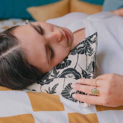 SALVADOR Vienne | Coussin de tête coton et lin | Fabriqué en France