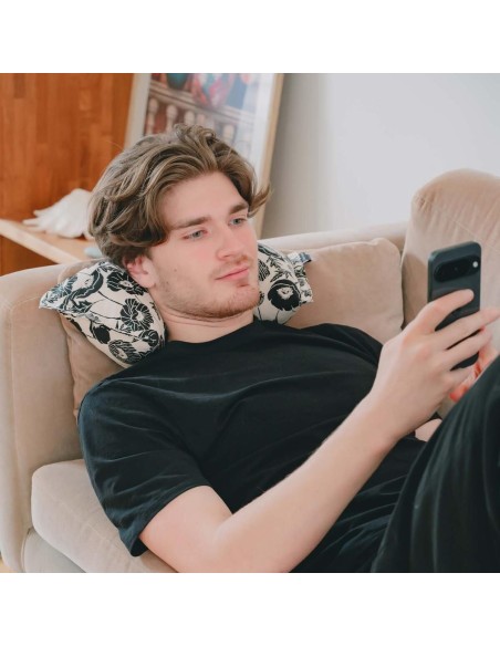 SALVADOR Vienne | Coussin de tête coton et lin | Fabriqué en France