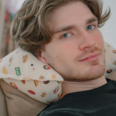 SALVADOR Aoshima | Coussin motif japonais | Cosy Club