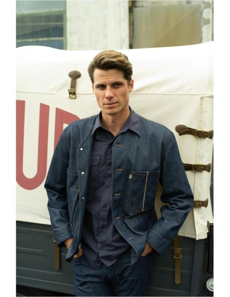 Veste Denim Brut Homme