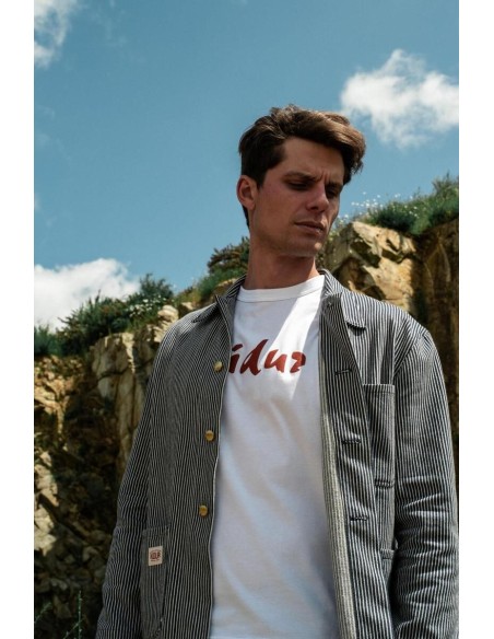 Veste Rayée Noir et Blanc Homme