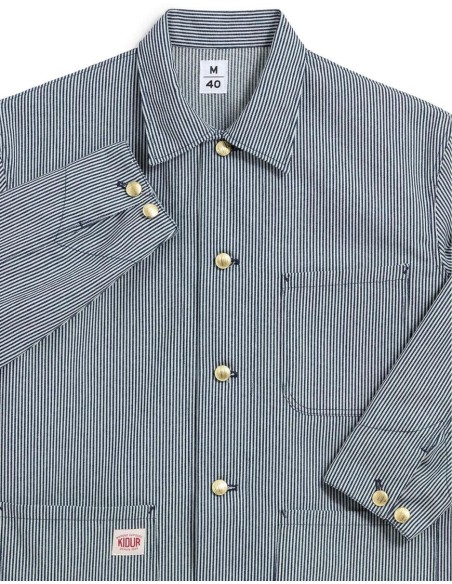 Veste Rayée Noir et Blanc Homme