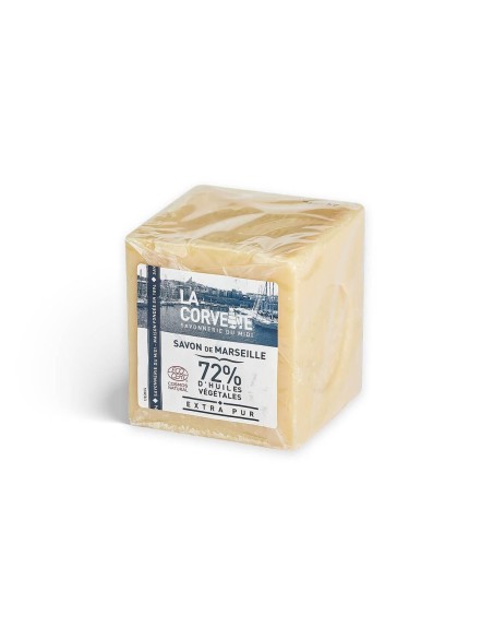 Cube de Savon de Marseille EXTRA PUR – 500g – Sous film – COSMOS NATURAL
