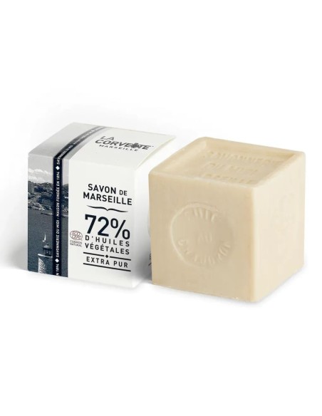 Cube de Savon de Marseille EXTRA PUR – 300g – En boite – COSMOS NATURAL