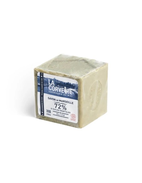 Cube de Savon de Marseille OLIVE – 300g – Sous film – COSMOS NATURAL