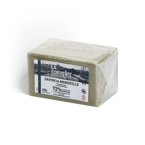 Savon de Marseille OLIVE – 400g – Sous film – COSMOS NATURAL
