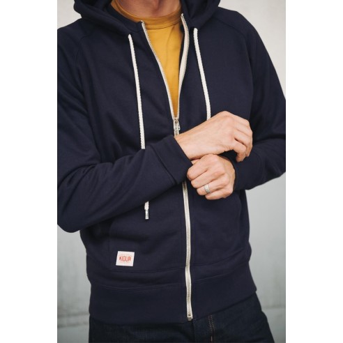 Sweat à capuche Bleu Marine Homme