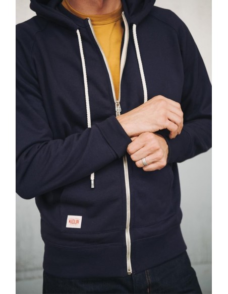 Sweat à capuche Bleu Marine Homme