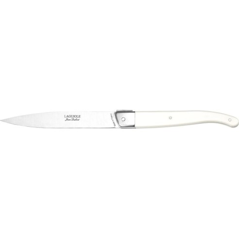Couteau Jean Dubost Laguiole stand up premium blanc