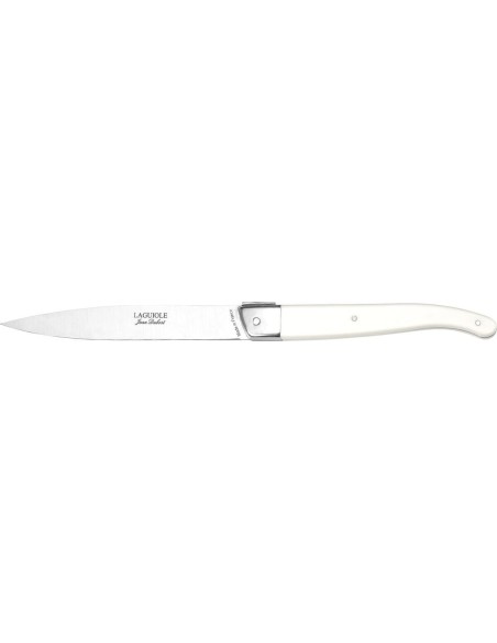 Couteau Jean Dubost Laguiole stand up premium blanc