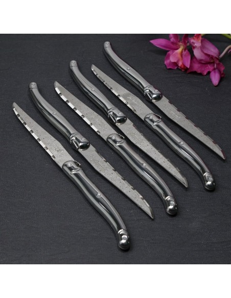 Couteaux Jean Dubost Laguiole décor Damas