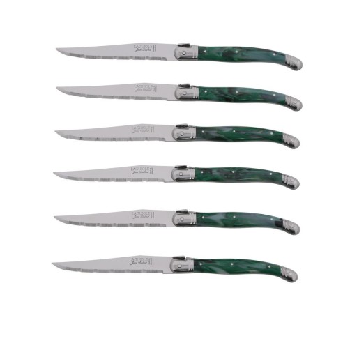 Couteaux Jean Dubost Laguiole vert malachite