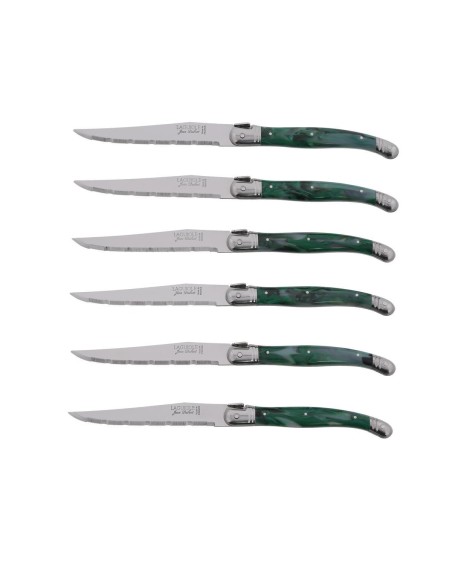 Couteaux Jean Dubost Laguiole vert malachite