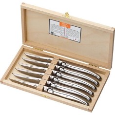 Coffret 6 couteaux Jean Dubost Laguiole premium tt inox