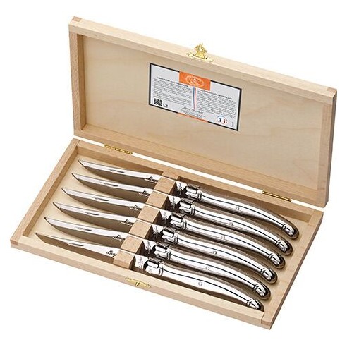 Coffret 6 couteaux Jean Dubost Laguiole premium tt inox