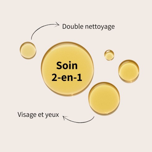 Huile métamorphose démaquillante 100% d'origine naturelle
