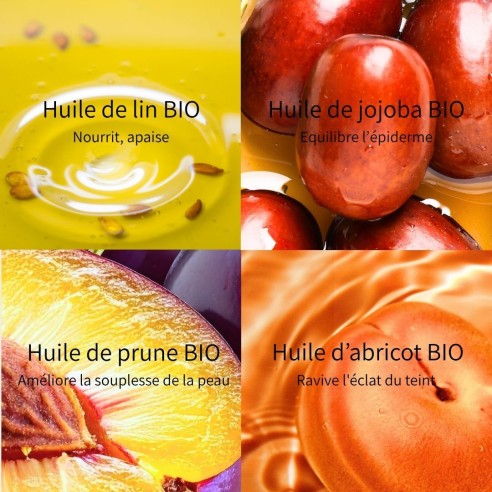 Huile métamorphose démaquillante 100% d'origine naturelle