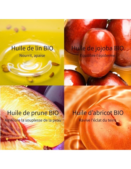 Huile métamorphose démaquillante 100% d'origine naturelle