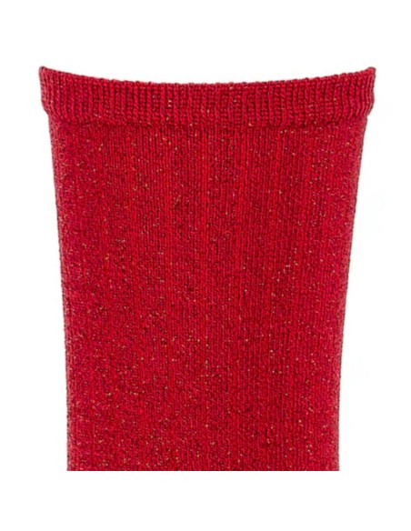 Les côtelées Armor-lux x Maison Broussaud - chaussettes femme - coton rouge