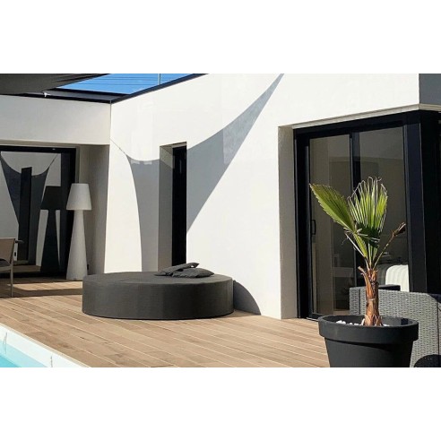 Lit rond MASSA | Confort extérieur 178 cm & waterproof