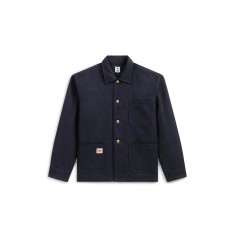 Manteau Laine Bleu Marine Homme 2