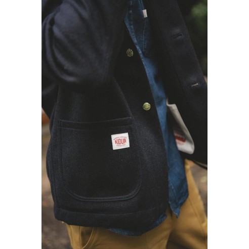 Manteau Corto Laine Marine