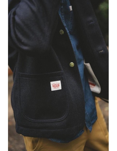 Manteau Corto Laine Marine