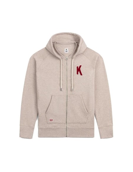 Sweat à Capuche Amande Broderie