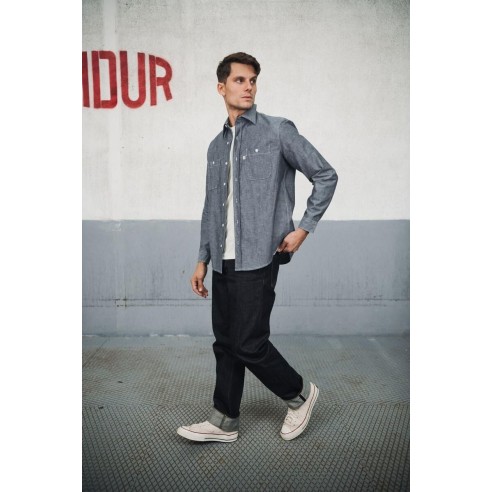 Chemise Workshirt Bleu Homme