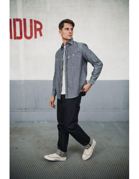 Chemise Workshirt Bleu Homme