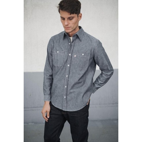 Chemise Workshirt Bleu Homme