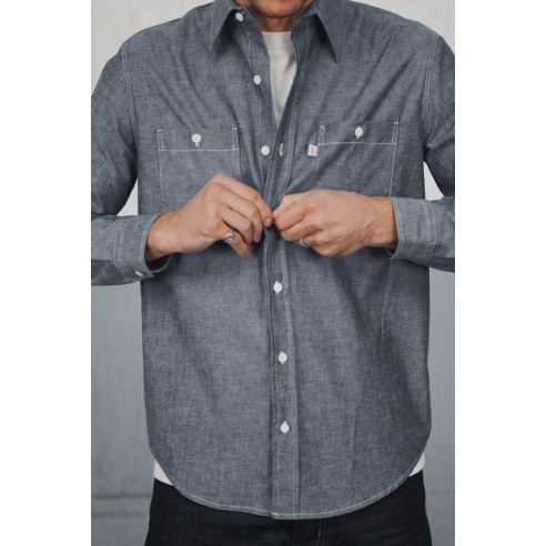Chemise Workshirt Bleu Homme