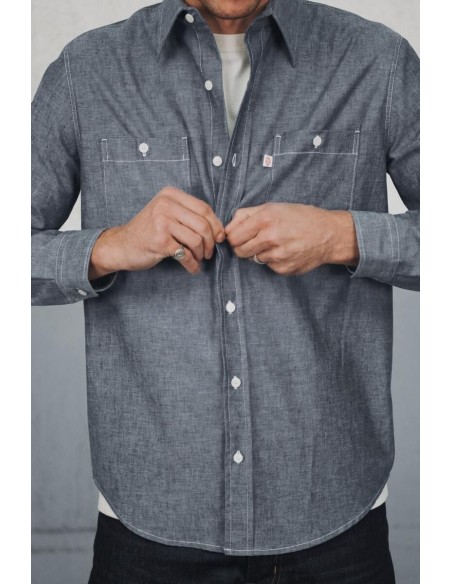 Chemise Workshirt Bleu Homme