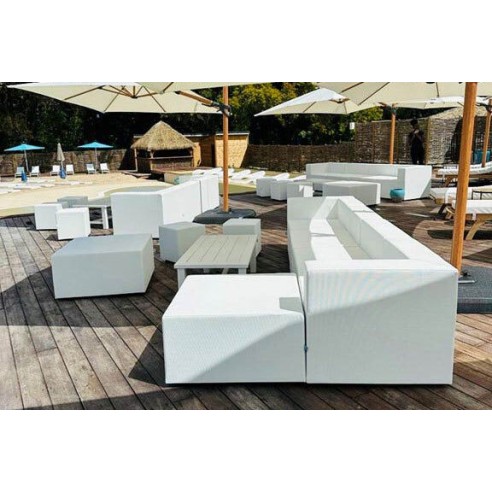 SERENA | Pouf extérieur COZIP | 80x80xh40 cm