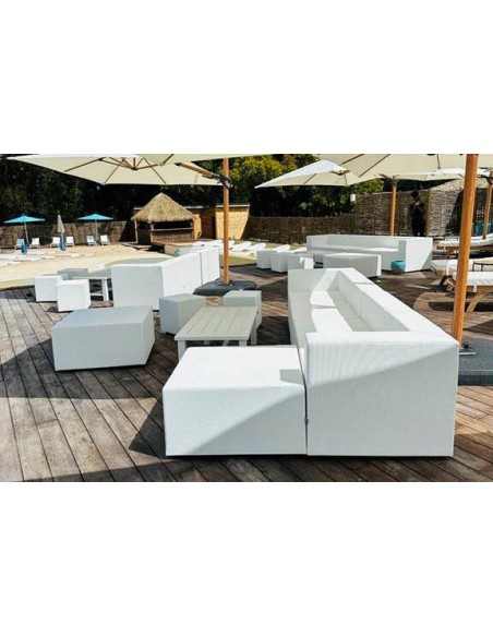 SERENA | Pouf extérieur COZIP | 80x80xh40 cm