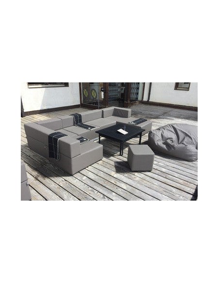SERENA | Pouf extérieur COZIP | 80x80xh40 cm
